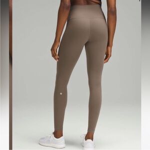 Lululemon Wunder Train High-Rise Tight 28" Nomad Brown Leggings sz 6